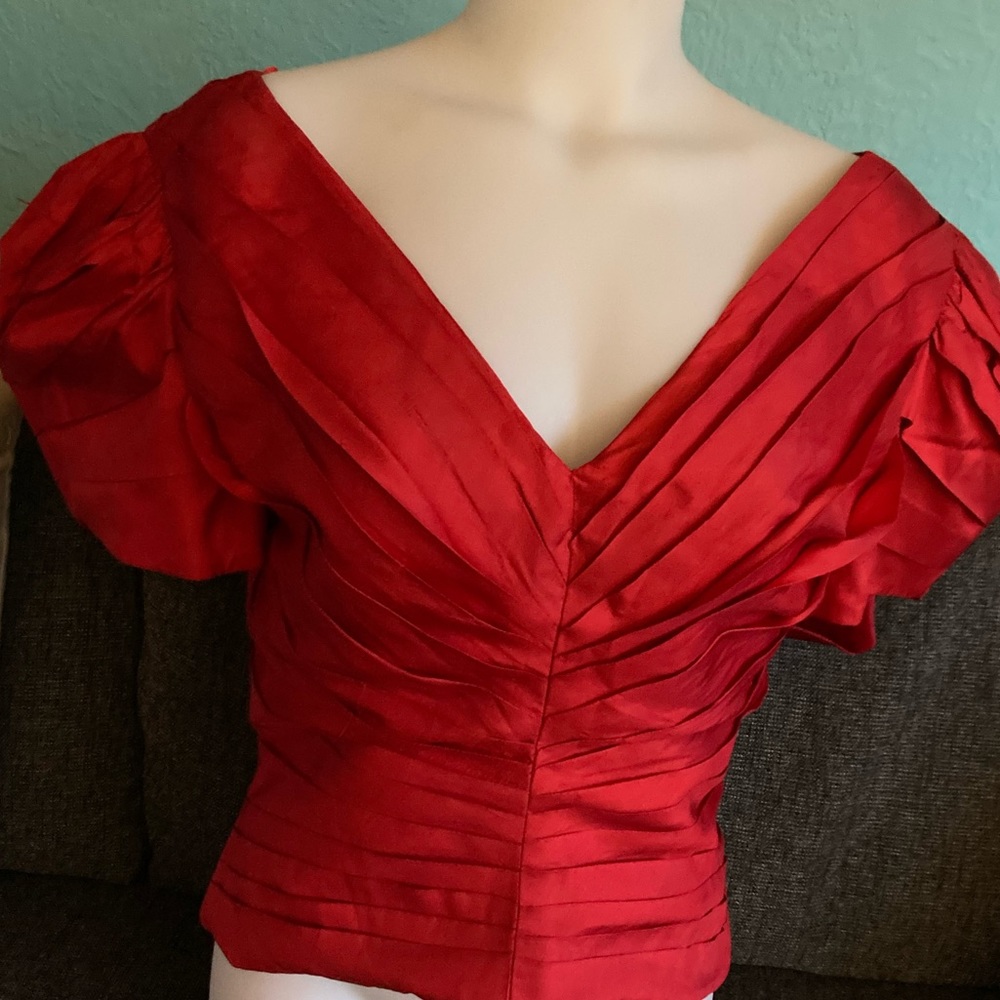vintage frank usher satin top